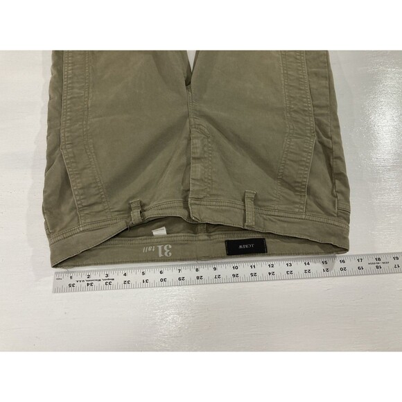 J Crew Women’s 31 Tall Green Chino Pants Ankle Zip Preppy Casual Pockets - Picture 9 of 12